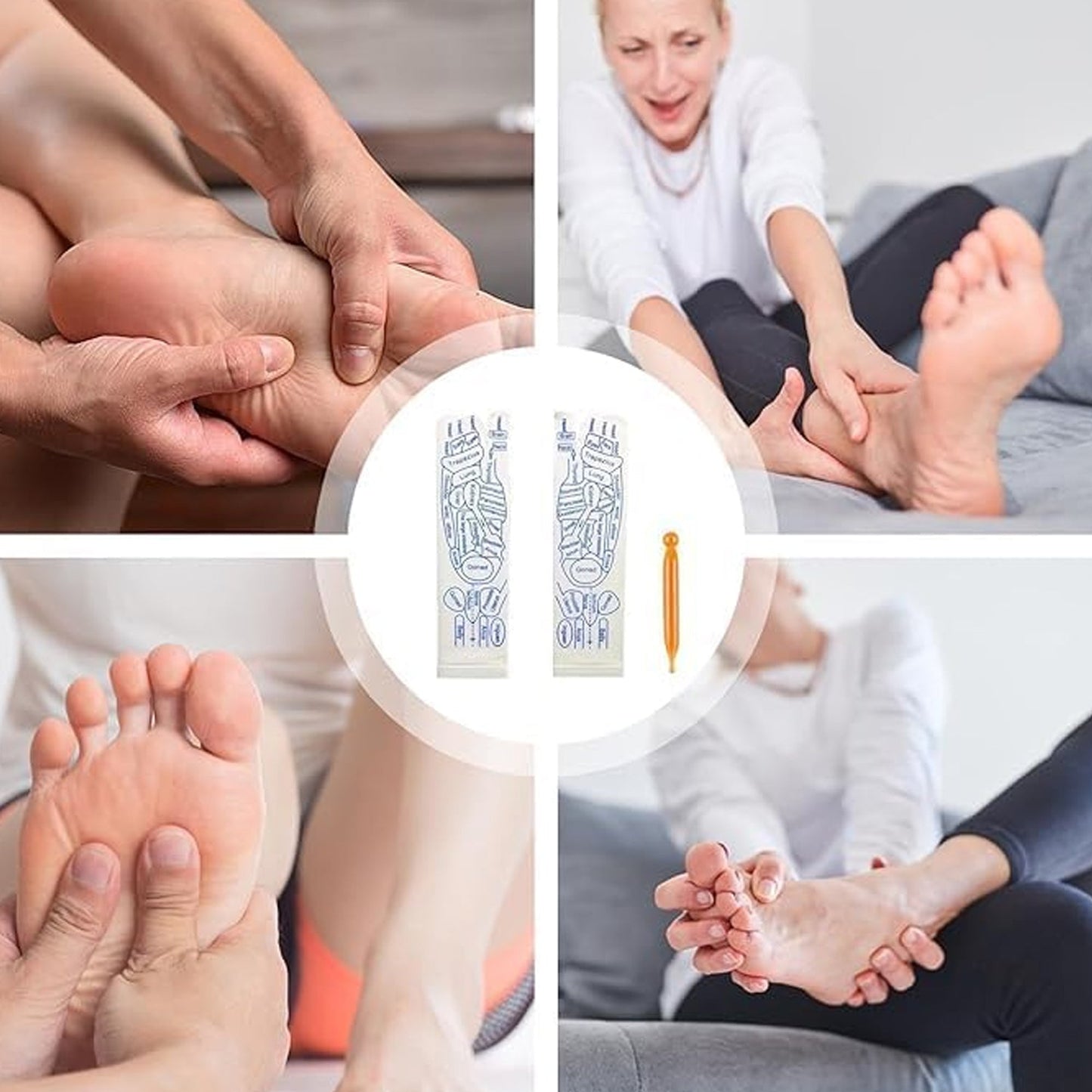 Full Reflexology Acupressure Therapy Socks Set (1 Set)