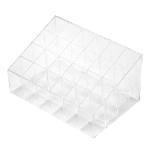 24 Hole Stand Trapezoid Holder Makeup Brushes Set Lipstick Holder Case Tools (1 Pc)