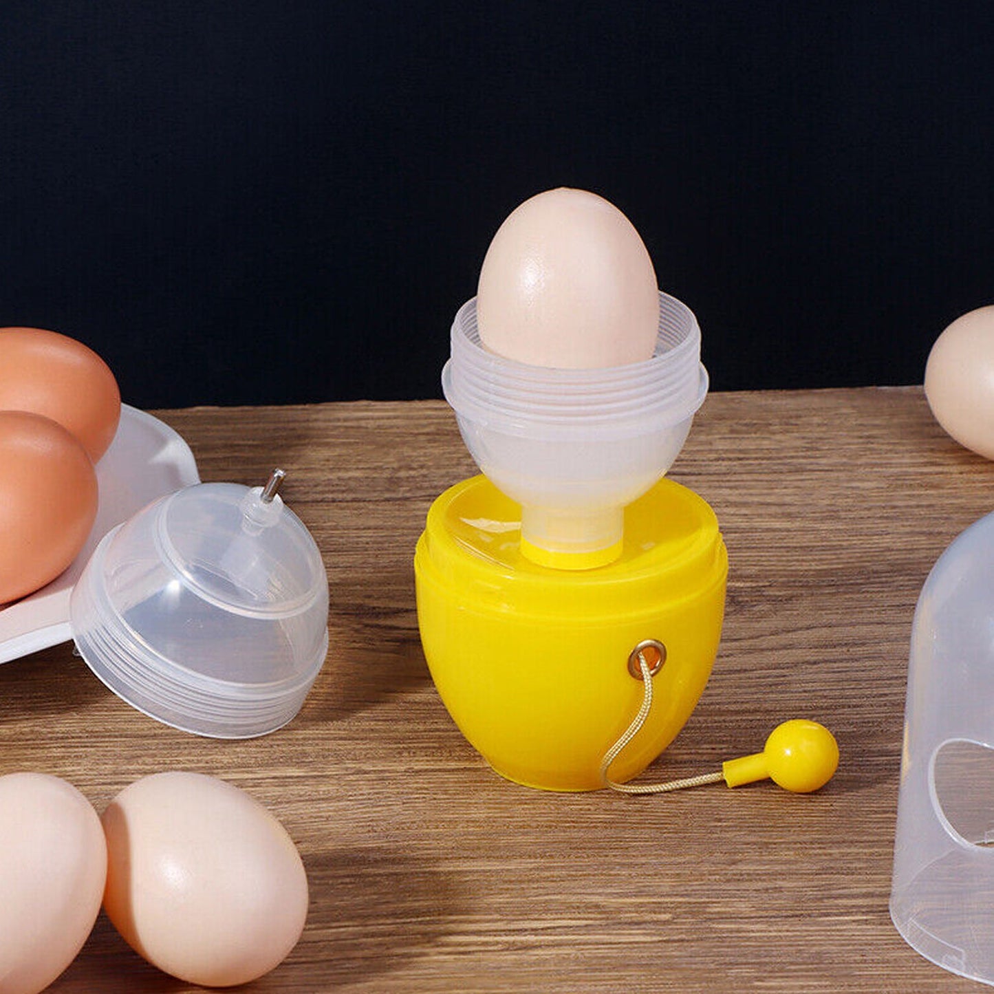 Manual Egg Puller Scrambler White Yolk Mixer Kitchen Tool