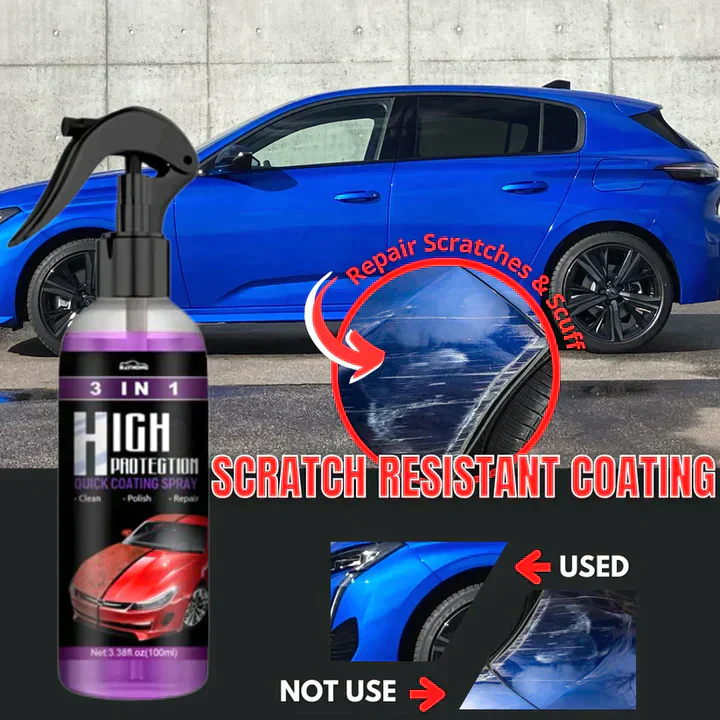 3-in-1 Quick Car Ceramic Coating Spray (Pack of 3)