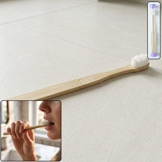 Bamboo wooden toothbrush travel case
